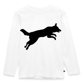 Agility - Kids' Premium Longsleeve Shirt - white - Front - AI Model Kid Female (0cm)