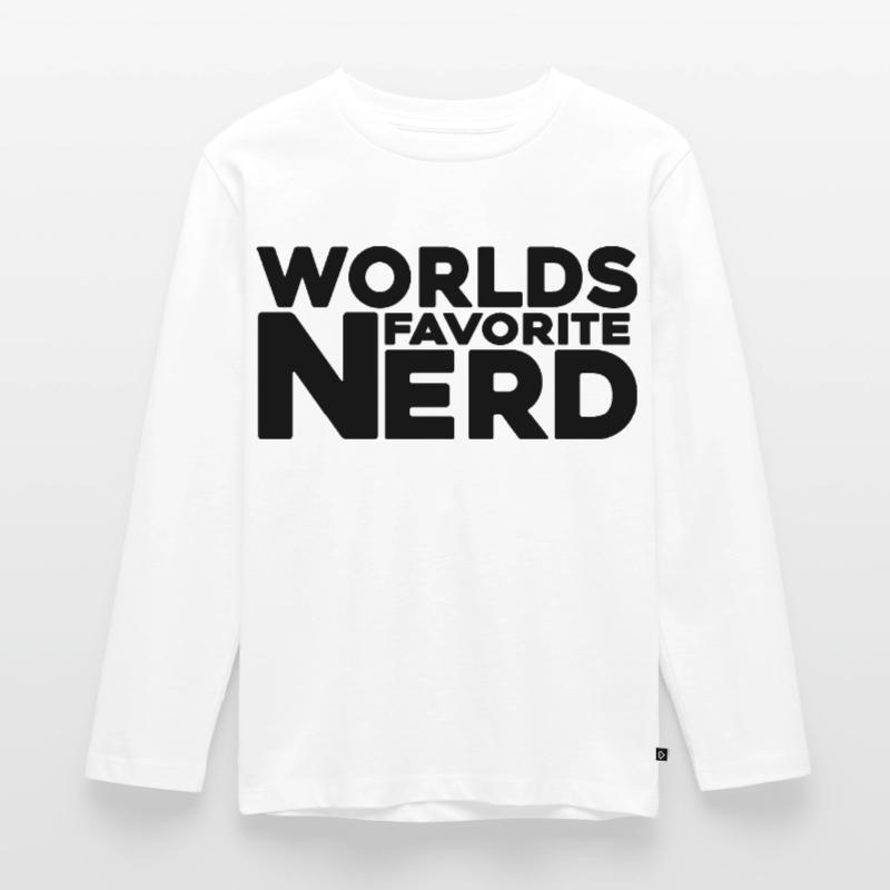 nerd coder iq server Kinder Premium Bio Langarmshirt