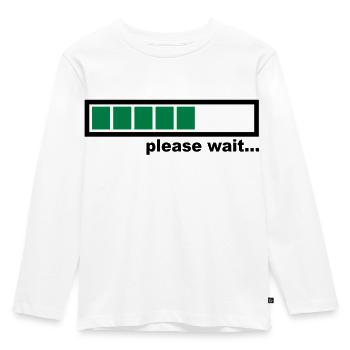 Loading - T-shirt manches longues Premium Enfant - blanc - Devant - AI Model Kid Female (0cm)