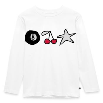 Kinderzeichnungen: Rockabilly - T-shirt manches longues Premium Enfant - blanc - Devant - AI Model Kid Female (0cm)