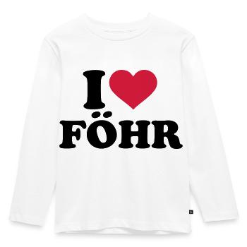 Föhr - Kinder Premium Bio Langarmshirt - Weiß - Vorne - AI Model Kid Female (0cm)
