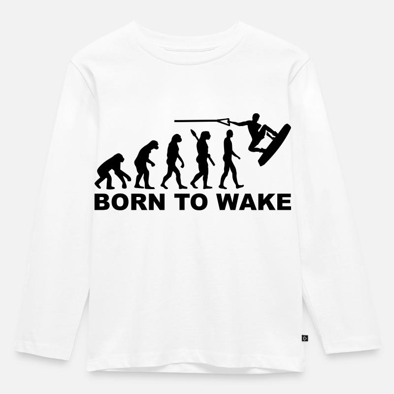 Evolution Wakeboard - T-shirt manches longues Premium Enfant - blanc
