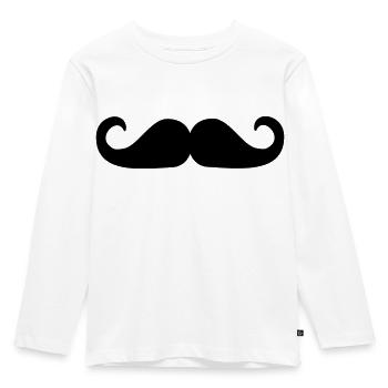 Bart - Kinder Premium Bio Langarmshirt - Weiß - Vorne - AI Model Kid Female (0cm)