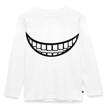 Zähne - Kinder Premium Bio Langarmshirt - Weiß - Vorne - AI Model Kid Female (0cm)