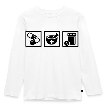 Pharmacy - Kids' Premium Longsleeve Shirt - white - Front - AI Model Kid Female (0cm)