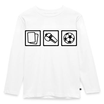 Referee - Kids' Premium Longsleeve Shirt - white - Front - AI Model Kid Female (0cm)