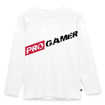 eSport Pro Gamer - Kids' Premium Longsleeve Shirt - white - Front - AI Model Kid Female (0cm)