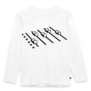 DJ - Kinder Premium Bio Langarmshirt - Weiß - Vorne - AI Model Kid Female (0cm)