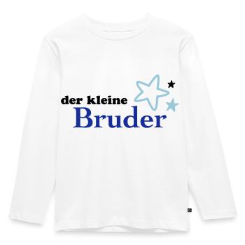 petit frère - T-shirt manches longues Premium Enfant - blanc - Devant - AI Model Kid Female (0cm)
