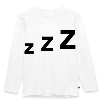 Sleep - Kids' Premium Longsleeve Shirt - white - Front - AI Model Kid Female (0cm)