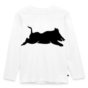 Wild boar - Kids' Premium Longsleeve Shirt - white - Front - AI Model Kid Female (0cm)