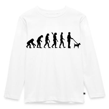 Jack Russell - Kinder Premium Bio Langarmshirt - Weiß - Vorne - AI Model Kid Female (0cm)