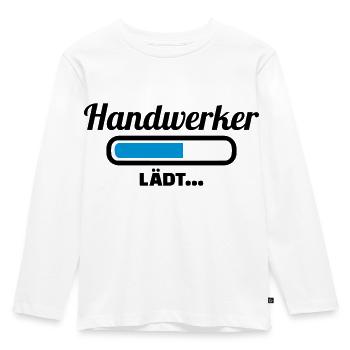 Handwerker - Kinder Premium Bio Langarmshirt - Weiß - Vorne - AI Model Kid Female (0cm)