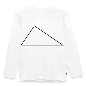 Right Triangle / / frame / / triangles - Kids' Premium Longsleeve Shirt - white - Front - AI Model Kid Female (0cm)