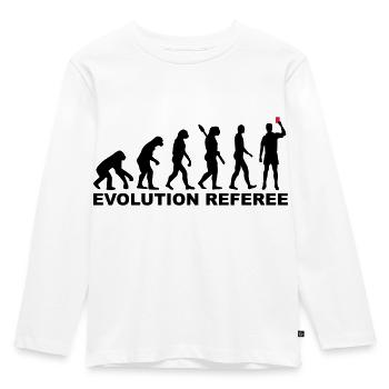 Schiedsrichter - Kinder Premium Bio Langarmshirt - Weiß - Vorne - AI Model Kid Female (0cm)