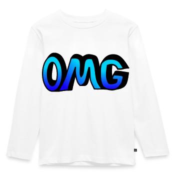 OMG / Oh my Good / Art - Kids' Premium Longsleeve Shirt - white - Front - AI Model Kid Female (0cm)