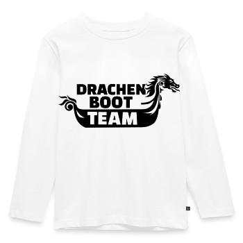 Drachenboot - Kinder Premium Bio Langarmshirt - Weiß - Vorne - AI Model Kid Female (0cm)