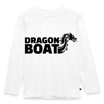 Dragon Boat - Kids' Premium Longsleeve Shirt - white - Front - AI Model Kid Female (0cm)