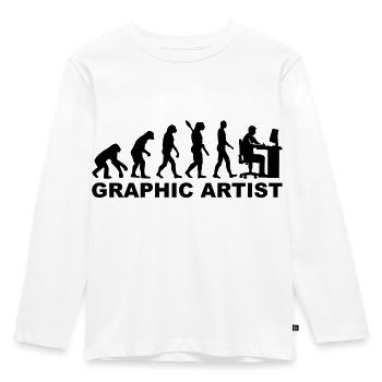 Graphic artist - Kids' Premium Longsleeve Shirt - white - Front - AI Model Kid Female (0cm)