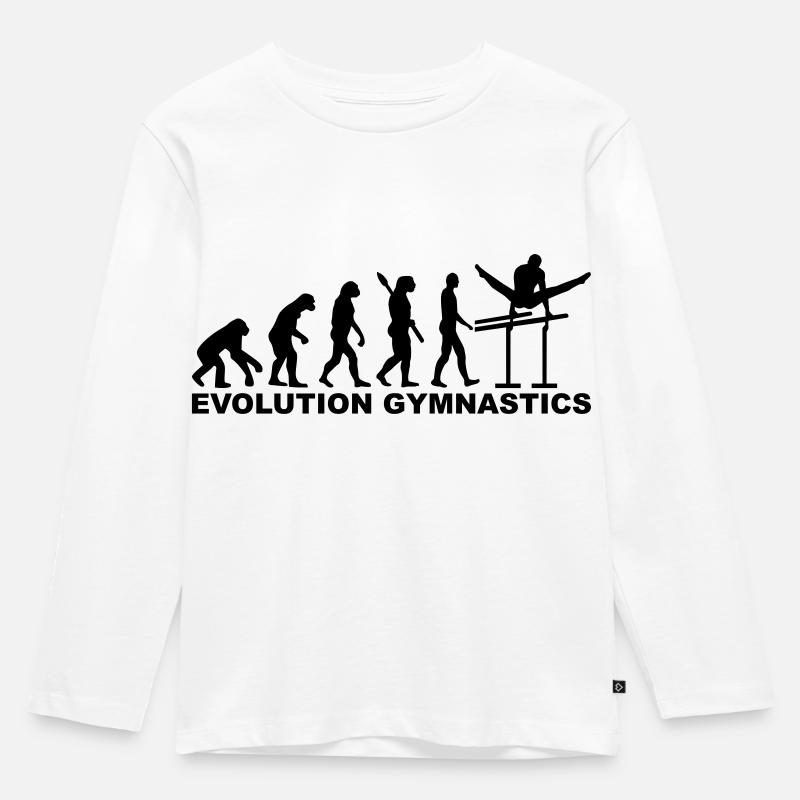 Evolution Gymnastics - T-shirt manches longues Premium Enfant - blanc