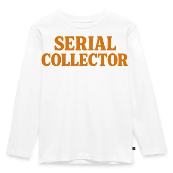 Serial Collector Humor Collector - Kids' Premium Longsleeve Shirt - white - Front - AI Model Kid Female (0cm)