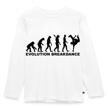 Breakdance - Kinder Premium Bio Langarmshirt - Weiß - Vorne - AI Model Kid Female (0cm)
