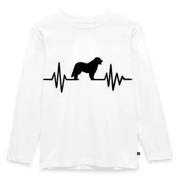 Leonberger - Kinder Premium Bio Langarmshirt - Weiß - Vorne - AI Model Kid Female (0cm)