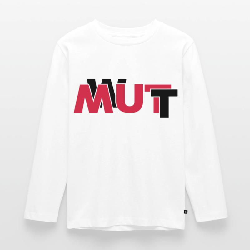Wut oder Mut Kinder Premium Bio Langarmshirt