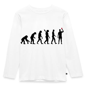 Schiedsrichter - Kinder Premium Bio Langarmshirt - Weiß - Vorne - AI Model Kid Female (0cm)