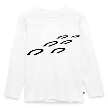 Fer à cheval - T-shirt manches longues Premium Enfant - blanc - Devant - AI Model Kid Female (0cm)