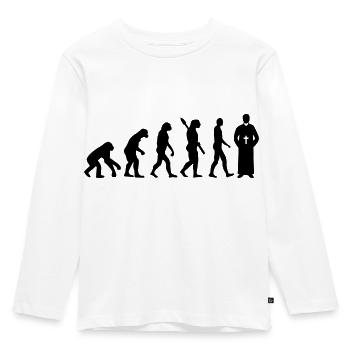 Evolution Priest - Kids' Premium Longsleeve Shirt - white - Front - AI Model Kid Female (0cm)