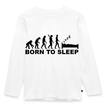 Schlafen - Kinder Premium Bio Langarmshirt - Weiß - Vorne - AI Model Kid Female (0cm)