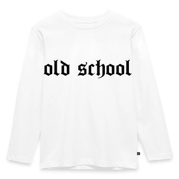 "Old School" - T-shirt manches longues Premium Enfant - blanc - Devant - AI Model Kid Female (0cm)