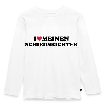 Schiedsrichter - Kinder Premium Bio Langarmshirt - Weiß - Vorne - AI Model Kid Female (0cm)
