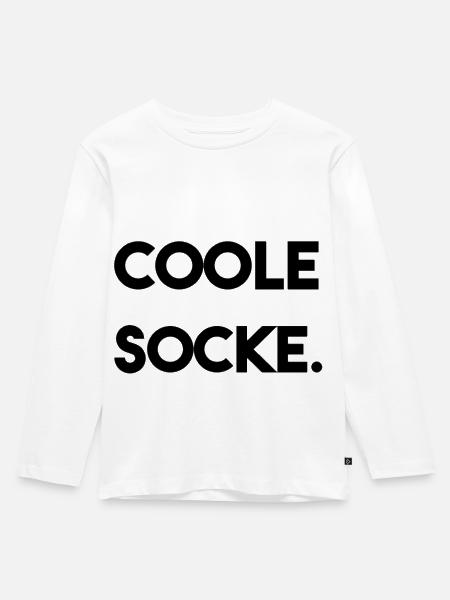 Cool - Kinder Premium Bio Langarmshirt - Weiß