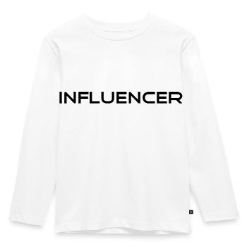 Influencer Slogan - Logo - Advertising - Marketing - Kids' Premium Longsleeve Shirt - white - Front - AI Model Kid Female (0cm)