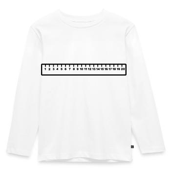 Ruler - Kids' Premium Longsleeve Shirt - white - Front - AI Model Kid Female (0cm)