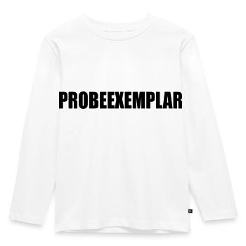 PROBEEXEMPLAR - Kinder Premium Bio Langarmshirt - Weiß - Vorne - AI Model Kid Female (0cm)