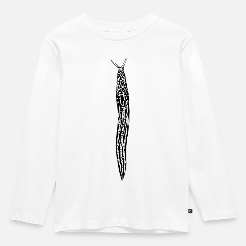 Tigerschnegel - Kinder Premium Bio Langarmshirt - Weiß