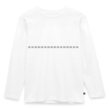 Dash Symbol Line - Kids' Premium Longsleeve Shirt - white - Front - AI Model Kid Female (0cm)
