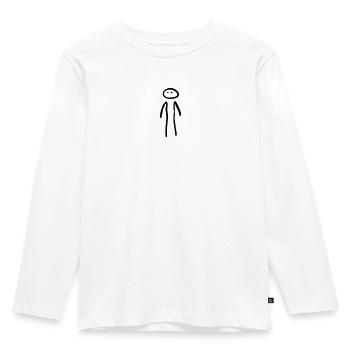 Mann Stehend - Kinder Premium Bio Langarmshirt - Weiß - Vorne - AI Model Kid Female (0cm)