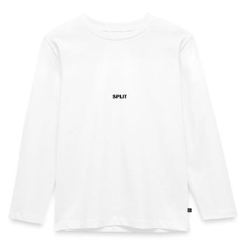 Split - minimalistic - Kids' Premium Longsleeve Shirt - white - Front - AI Model Kid Female (0cm)