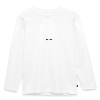 Milano - Minimalistic - Kids' Premium Longsleeve Shirt - white - Front - AI Model Kid Female (0cm)