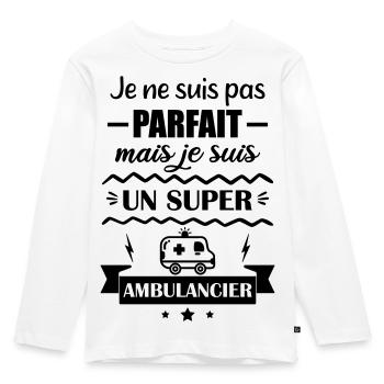 Super Ambulancier Urgences - T-shirt manches longues Premium Enfant - blanc - Devant - AI Model Kid Female (0cm)