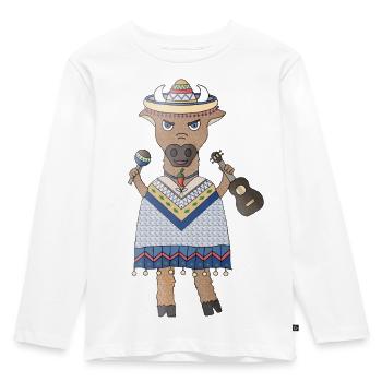 Taurus Samba rhythm in the blood - Kids' Premium Longsleeve Shirt - white - Front - AI Model Kid Female (0cm)