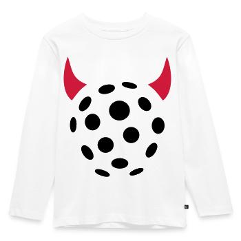 Floorball - Kinder Premium Bio Langarmshirt - Weiß - Vorne - AI Model Kid Female (0cm)