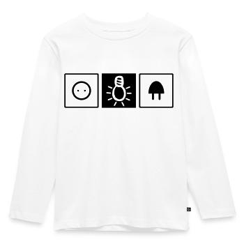 Elektriker Elektrotechnik - Kinder Premium Bio Langarmshirt - Weiß - Vorne - AI Model Kid Female (0cm)