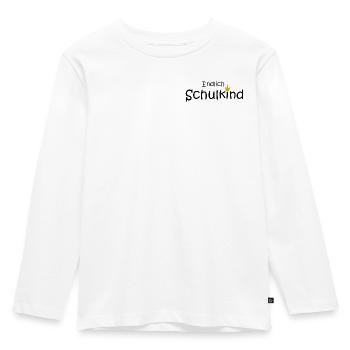 endlich Schulkind - Kinder Premium Bio Langarmshirt - Weiß - Vorne - AI Model Kid Female (0cm)