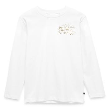 Sunset  - Kinder Premium Bio Langarmshirt - Weiß - Vorne - AI Model Kid Female (0cm)