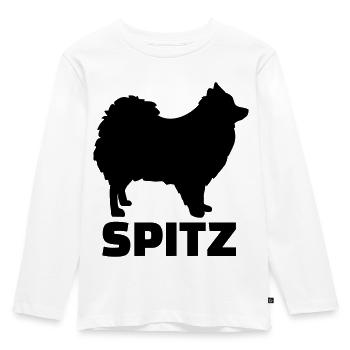 Spitz - Kinder Premium Bio Langarmshirt - Weiß - Vorne - AI Model Kid Female (0cm)